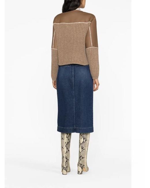 Fabiana Filippi Brown Shearling Jacket