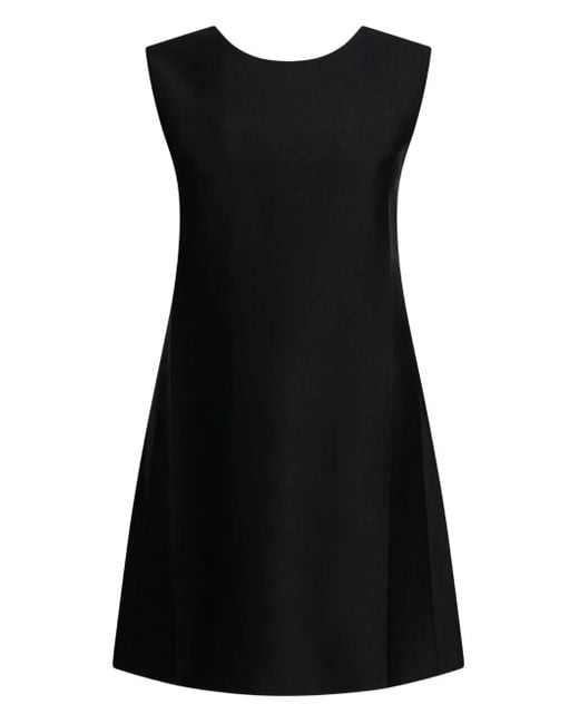 Sandbeige Black Sleeveless Mini Dress