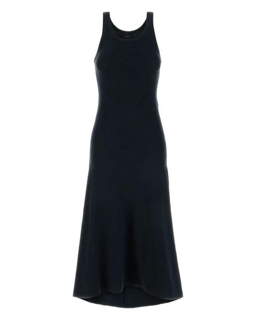 Balenciaga Blue Sleveless Midi Dress