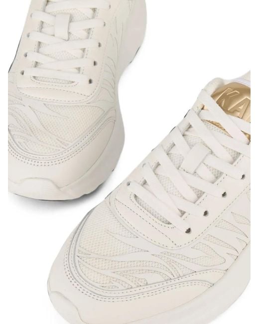 Kat Maconie White Aria Laser-Cut Chunky-Sole Sneakers