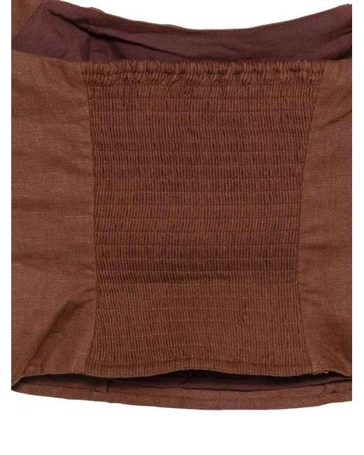 Reformation Brown Malika Top