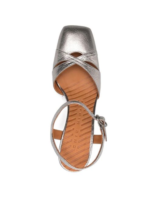 Chie Mihara White Oidina Ankle-Strap Pumps