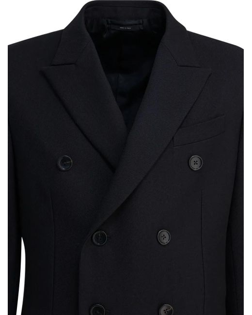 Tom Ford Black Double-Breasted Coat for men