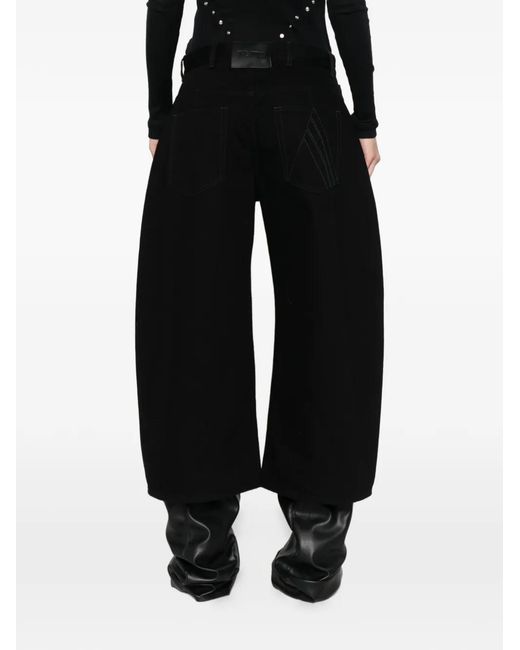 The Attico Black Denim Cotton Jeans