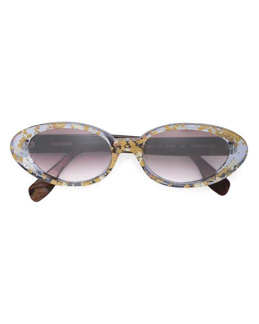 Oval sunglasses di Rosie Assoulin in Yellow