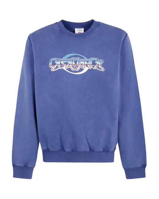 Casablanca Sweatshirt mit Logo-Print in Blue für Herren
