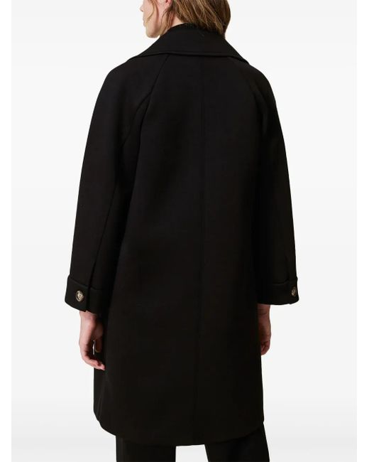 Twinset Jas Met Dubbele Rij Knopen in het Black