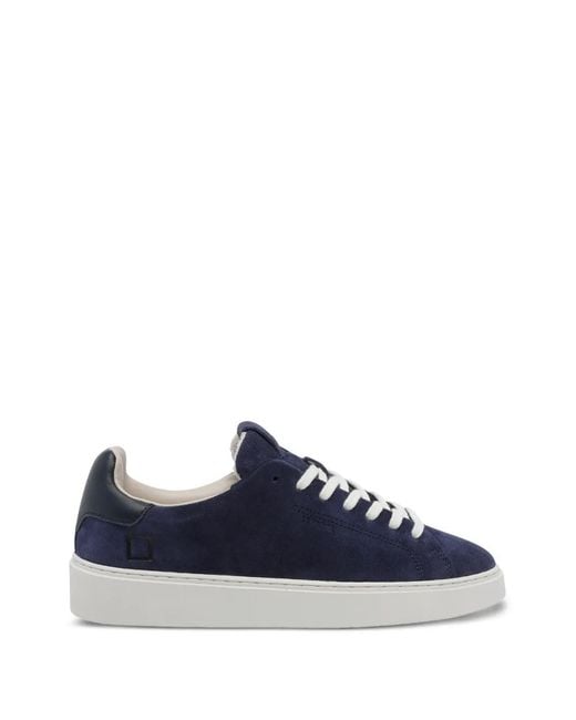 Date Blue Levante Suede Sneakers for men