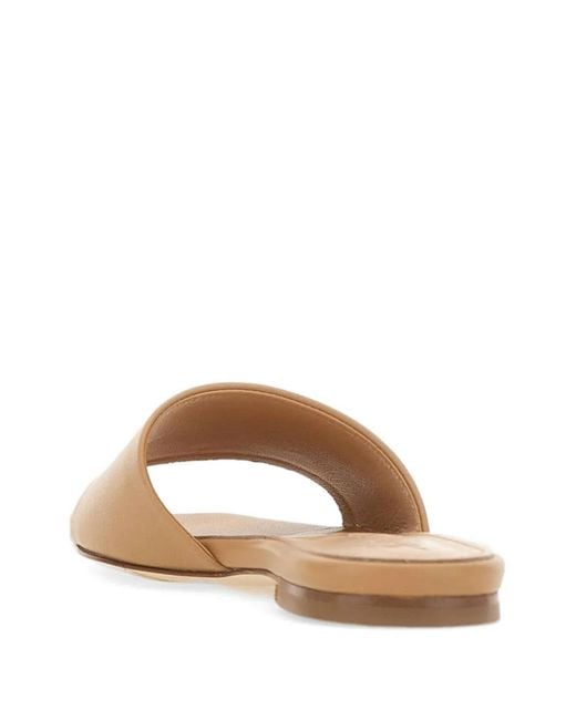 Aeyde Natural Anna Square Toe Strap Sandals