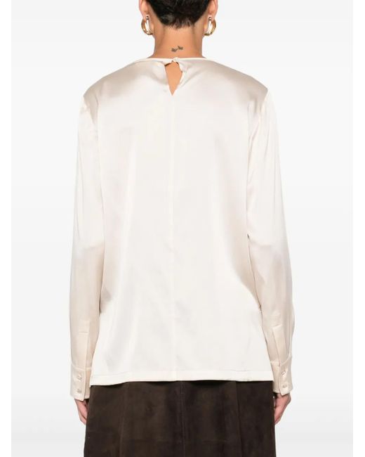 Max Mara ロングスリーブ ブラウス Natural
