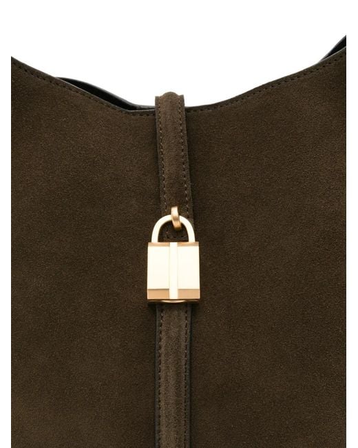 DeMellier London Brown Siena Suede Shoulder Bag