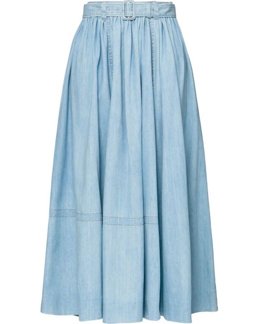 スカート PRADA Denim maxi skirt Denim maxi skirt in blue - Prada | Mytheresa