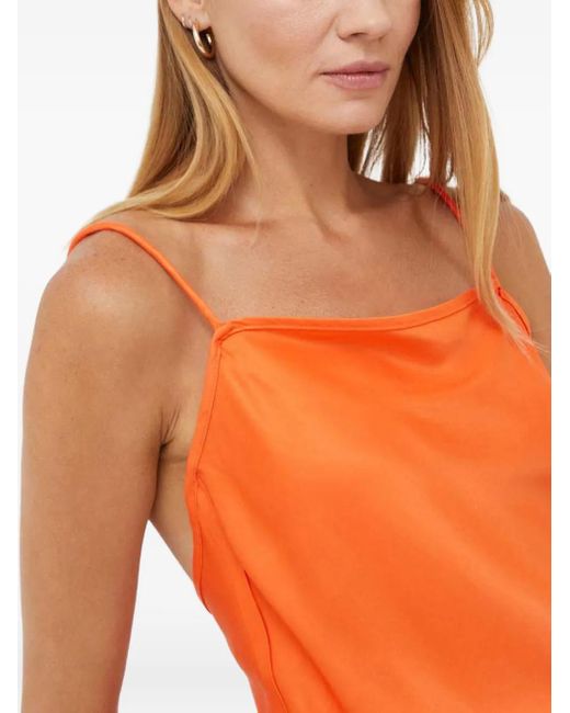 Herskind Orange Tie-Back Top