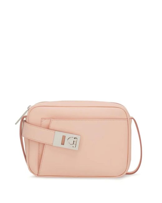 Ferragamo Pink Smooth Leather Camera Bag