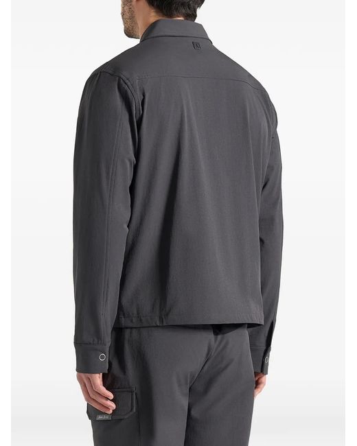 Manière De Voir Gray Milo Magnetic-Pocket Shirt Jacket for men