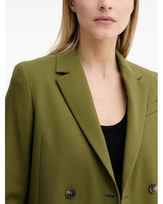 Paul Smith Green Double-Breasted Button Blazer