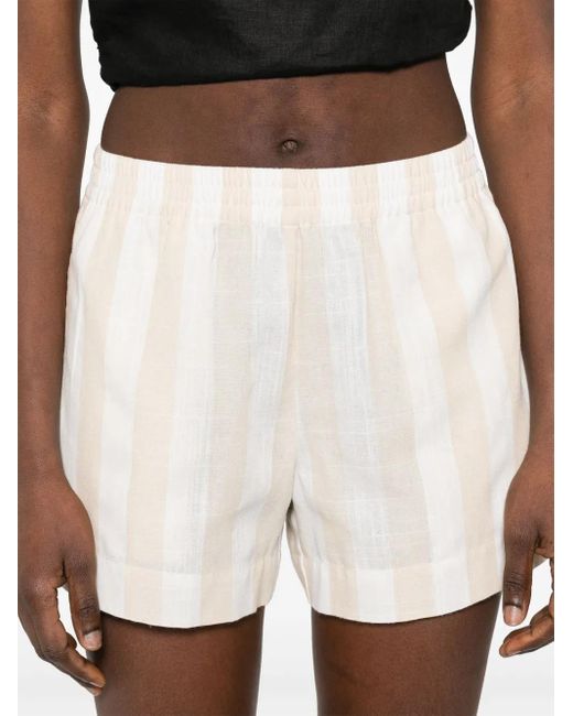 Mc2 Saint Barth White Meave Shorts