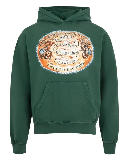 One Of These Days World Champions Hoodie in Green für Herren