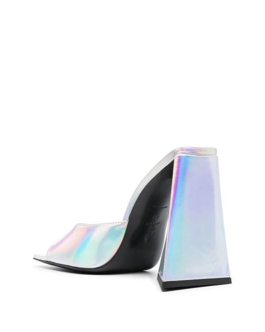 The Attico White Devon 115Mm Mule