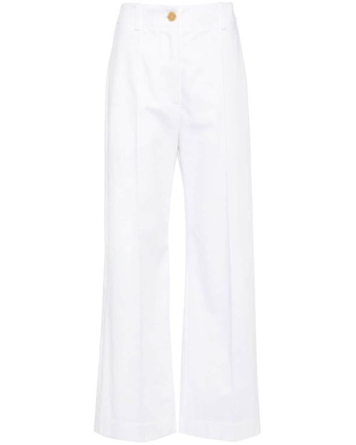 Patou White Iconic Wide-Leg Trousers