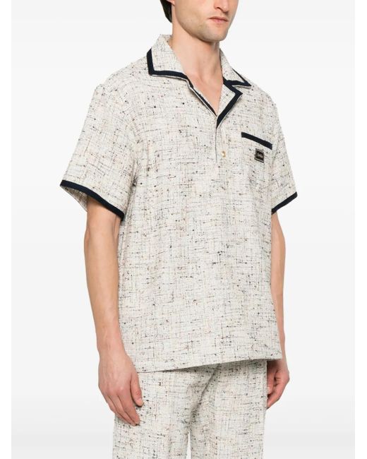 Drole de Monsieur Natural Tweed Polo Shirt for men