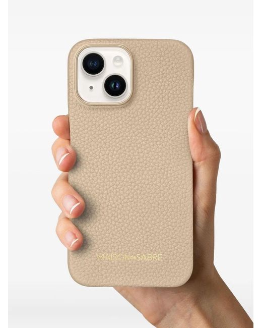 Maison De Sabre Natural Leather Phone Case (Iphone 15)