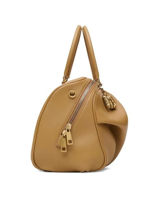 Marc Jacobs Natural Logo-Charm Tote Bag