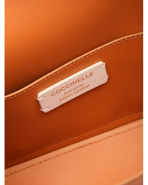 Coccinelle Brown Sac Cabas En Cuir À Découpes
