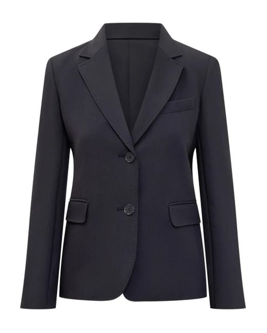Max Mara シングルジャケット Blue