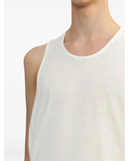 Fear Of God White Round-Neck Tank Top for men