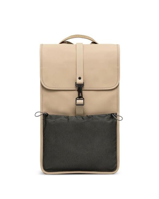 Rains Natural Rucksack im Layering-Look