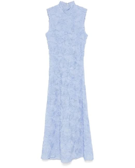 Robe Longue À Fleurs Appliquées ROTATE BIRGER CHRISTENSEN en coloris Blue
