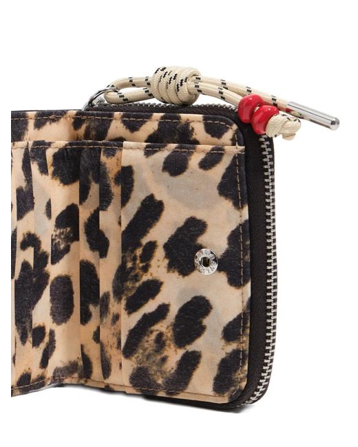 Bimba Y Lola Black Rope Detail Printed Wallet