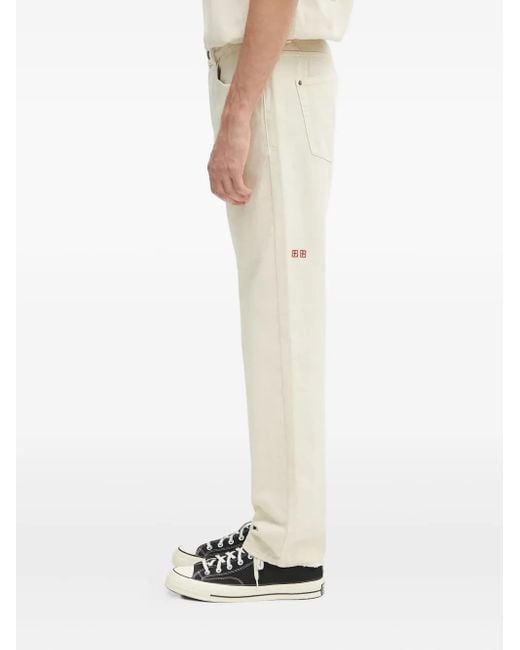 Ksubi Natural Embroidered-Patch Jeans for men