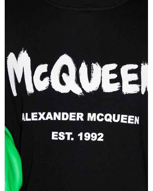Alexander McQueen アレキサンダー・マックイーン グラフィティ スウェットシャツ Black