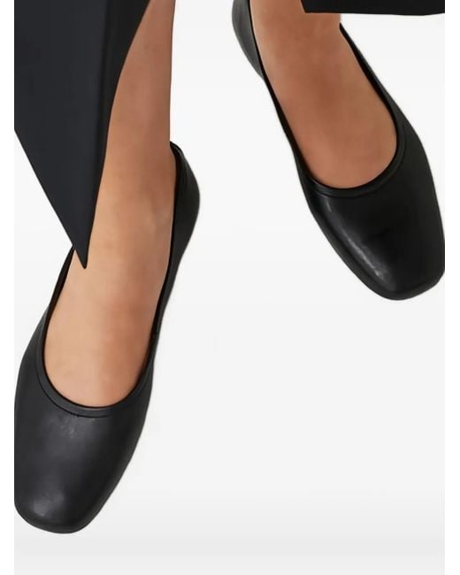 Vagabond Black Jolin Square-Toe Ballet Flats