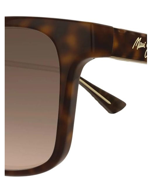 Maui Jim Brown Rectangle Frame Sunglasses for men
