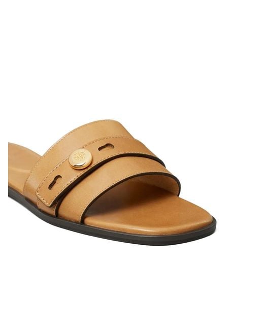 Tory Burch White Romy Slide
