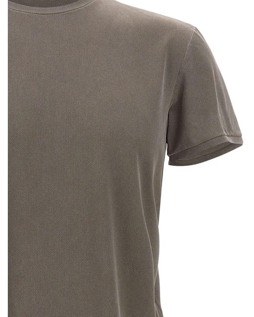 Rrd Gray Micro-Piqué Crew-Neck T-Shirt for men