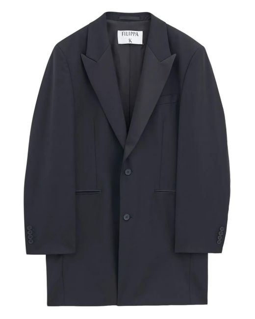 Filippa K Blue Wool Single-Breasted Blazer
