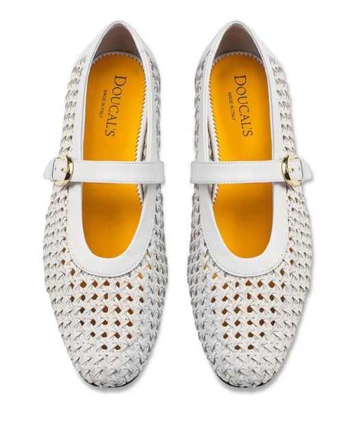 Ballerines Texturées Doucal's en coloris White