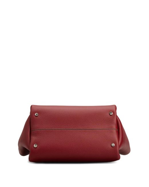 Tod's Red Leather Tote Bag