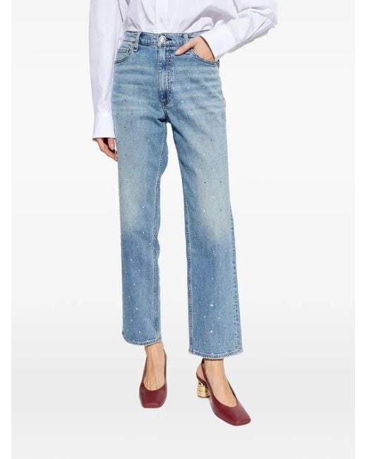 Rag & Bone Blue Button-Up Denim Jeans