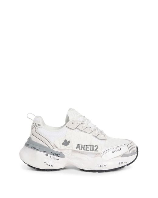 DSquared² White Faster Sneakers for men