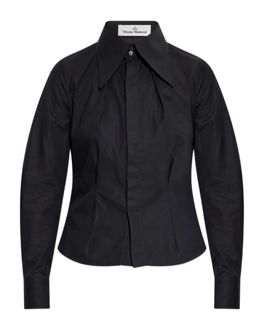 Vivienne Westwood Blue Violin Tuxedo Shirt