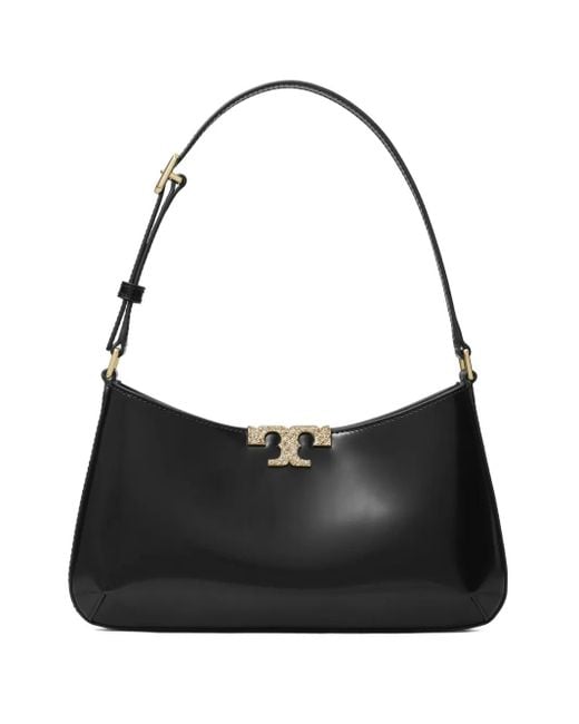 Bolso de hombro delgado Eleanor de cuero Tory Burch de color Black