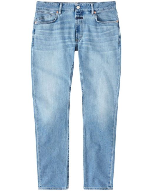 Closed Blue Unity Low-rise Slim-fit Jeans for men