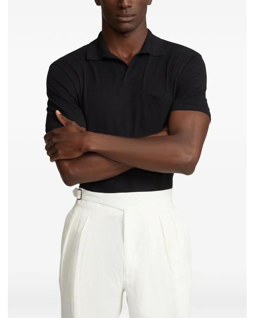 Polo Ralph Lauren Black T-Shirt À Poche Poitrine for men
