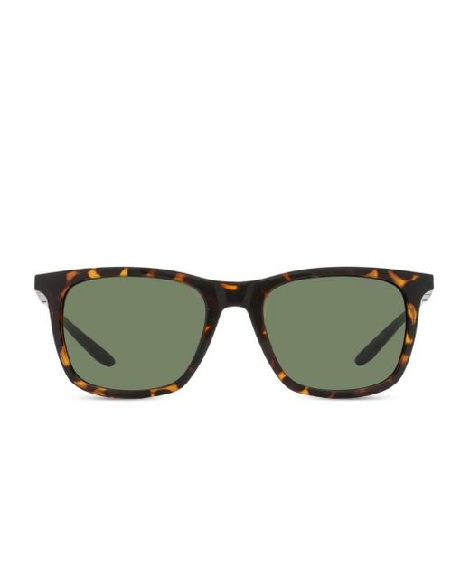 Nike Green Tortoiseshell Square Sunglasses