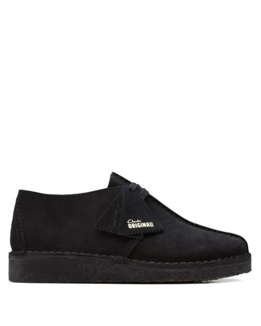 Clarks Black Wallabee Suede Lace-Up Desert Boots for men